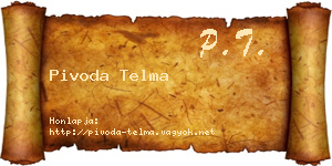 Pivoda Telma névjegykártya